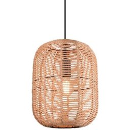 Suspensions Runa Noir Mat 1x40W E27 D35 - Marron Bois Bronze Rouille