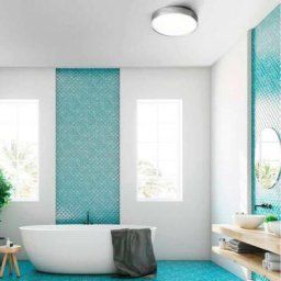 Plafonnier Salle De Bain Lila Chrome Mat Ip44 Cct - Chrome