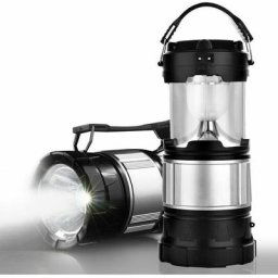 Lanterne solaire 2-en-1 Lampe de poche rechargeable Lanterne led pliable pour le camping, la