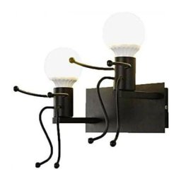 Live House - Rétro Applique Murale Intérieur Vintage Lampe Murale Industriel Noir 15x16x15cm 1pcs