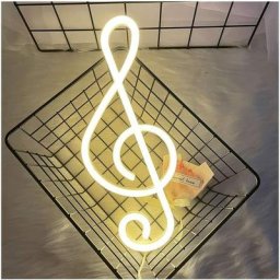 Musical Note Neon Signs Note de Musique Note Neon Lights Decoration murale usb ou batterie Powered