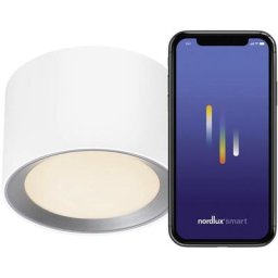 Plafonnier LED Nordlux Landon Smart 2110840101 LED N/A Puissance: 8 W de blanc chaud à blanc froid