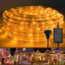 Tube lumineux led multicolore Extérieur étanche Chaîne lumineuse Lampe Décor 40M Jaune - Jaune