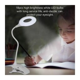 Live House - Lampe à led Pince à pince rechargeable Lampe de table de bureau Soins des yeuxsalon
