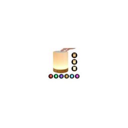 Tumalagia - Lampe de chevet led intelligente, 3 niveaux de luminosité, lampe de chevet multicolore