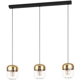 Lampe suspendue Maryvilla Glass est claire, Gol