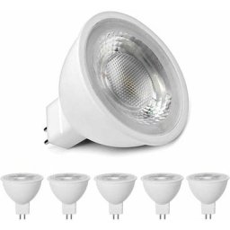 Lampes led MR16 blanc chaud 3000K, MR16 GU5.3 led 5W remplacement pour lampe halogène 50W 40W,