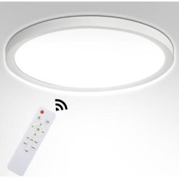 Plafonnier led 24W Avec télécommande Plafonnier de couloir backlight rgb - Blanc - Randaco