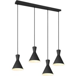 Trio Lighting - Suspensions Enzo Noir mat 4x28W E14 - Noir