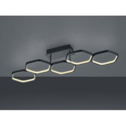 Plafonnier Vigo Anthracite 1x24W smd led - Noir