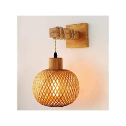 Applique murale chambre,Éclairage de l'écusson de mur-lampadaire en bois pour salon, couloir