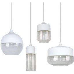Lot de 4 Suspension Design Cylindre Style Retro Vintage Contemporain, Moderne Lustre Abat-jour en