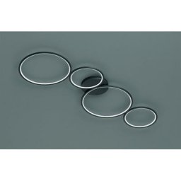Plafonnier Rondo Noir Mat 1x37W smd led - Noir
