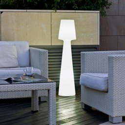 Lampadaire 110 lumière blanche froide par câble hauteur 110cm - Blanc - Moovere