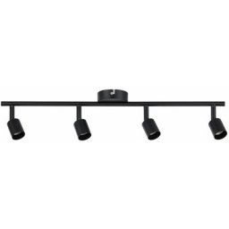 Spotlights Carolina 4 flamme max. 4x10W GU10 noir mat sans lampes 667.58