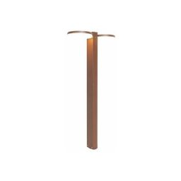 Qazqa - esmee - led Lampe sur pied extérieur Moderne - 2 lumière - l 16 cm - Brun rouille - Moderne