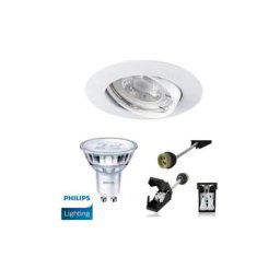 Spot Led GU10 Encastrable Blanc équipé LED Philips 5W 2700K