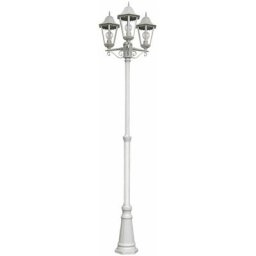 Lampe d'extérieur candélabre sur pied lampadaire éclairage lanterne de jardin blanc dans un