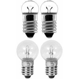Ampoule vélo avant arrière 6V 0.6W 2.4W (4 pcs) feu dynamo culot à visser E10 phare éclairage cycle
