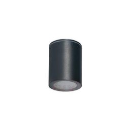 Plafonnier led Saillie Rond ⌀70mm 1xGU10 Étanche IP65 Noir