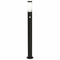 Dody Potelet extérieur - detecteur inclus - coloris noir - métal/plastique E27 led 1x10W - Brilliant
