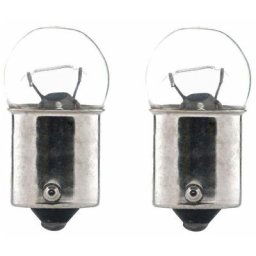 2x ampoule 12V 5W BA15S transparent petit globe simple filament