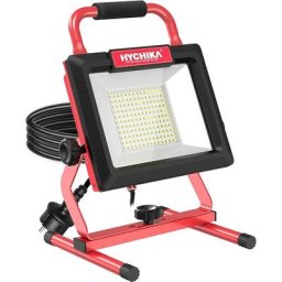 100W Projecteur Chantier Hychika 12,000LM led Projecteur portatif,IP65,Rotation à 360°,Câble 5M