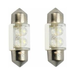 2x ampoule led navette blanc 12V 8W longueur 31mm voiture japonaise