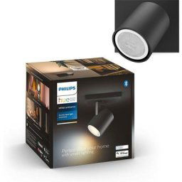 Hue White Ambiance runner Spot 1x5.5W extension - Noir (Télécommande non incluse), compatible