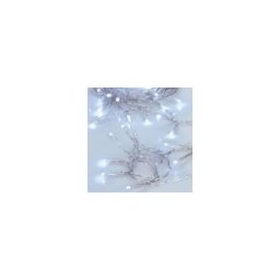 Guirlande lumineuse à piles 5 m Blanc froid 50 led