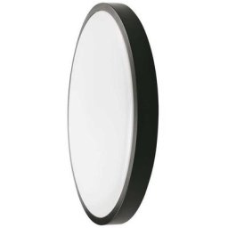 VT-8624B-RD plafonnier led 24W IP44 rond noir 360° design moderne 6500K - sku 7638 - Noir - V-tac