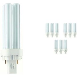 Philips - Lot 10x master pl-c 10W - 830 Blanc Chaud 2 Pin - 3000K - Blanc Chaud