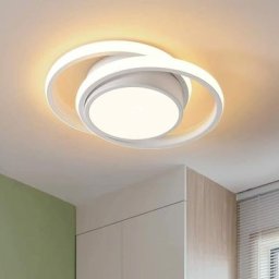 Plafonnier led Rond, Lampe de Plafond Moderne 30W 2400LM, Luminaire Plafonnier en Acrylique, Lustre