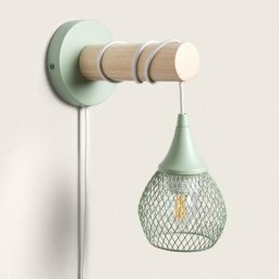 Lampe Murale Bois et Métal Monah Jade - Jade