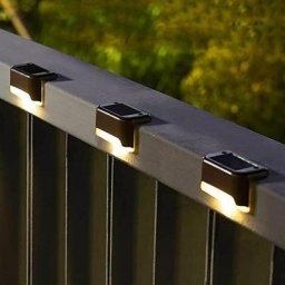 Lot de 16 lampes solaires d'extérieur, lampes led étanches pour escaliers extérieurs, marches,