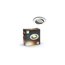 Philips - Hue White Ambiance milliskin Spot encastré carré 1x5.5W extension - Chrome (Télécommande