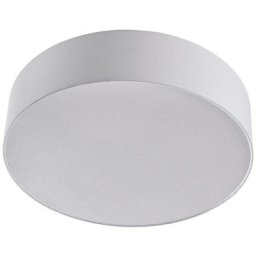 Plafonnier Tissu à intensité variable 'Sebatin' en textile pour chambre à coucher - blanc, nickel