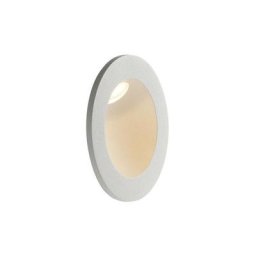 Intec Light - Encastré mural led onyx Rond 2W 144lm 4000K 45 IP54 Aluminium Blanc Gaufré