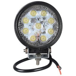Phare de Travail led Tracteur 10cm 4'' 27W avec Aimanté Base Magnétique Projecteur led 12V 24V IP67