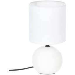 Atmosphera - Lampe céramique blanche H25 créateur d'intérieur - Blanc
