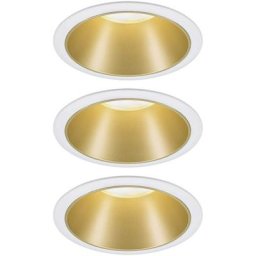 Paulmann - 93406 Spot encastrable jeu de 3 6.50 w blanc chaud blanc, or Q692422