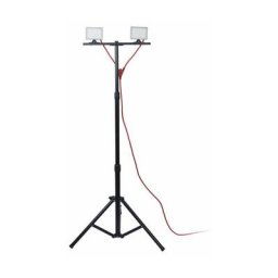 Xanlite - Projecteur de Chantier led sur Pied, Filaire, x2 Têtes, 10 w, 2 x 800 Lumens - PR10W2T