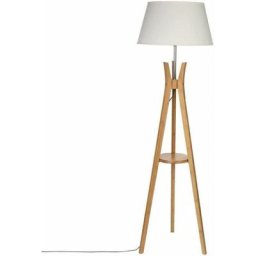 Atmosphera - Lampadaire trépied + table Kalo H156 créateur d'intérieur - Beige