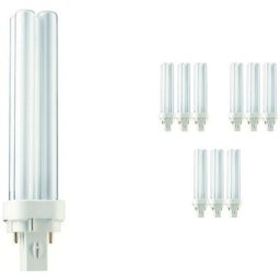 Lot 10x Philips MASTER PL-C 18W - 840 Blanc Froid 2 Pin - 4000K - Blanc Froid
