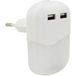 Ansmann Veilleuse led automatique avec capteur d'obscurité et 2 ports usb-a (1 pce)