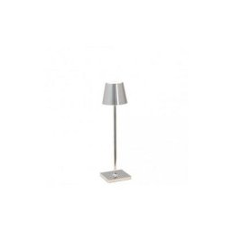 Zafferano - Poldina Pro Micro lampe de table chromée polie rechargeable et dimmable
