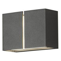 Konstsmide Lighting - Konstsmide Pavia Applique Murale Extérieure Moderne Up Down Gris Foncé 4x 3W