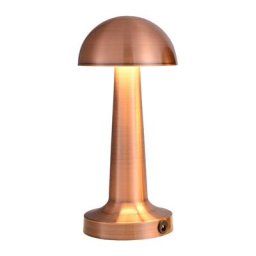 Lampe de table tactile, lampe de bureau sans fil en forme de champignon avec 3 luminosités, lampe