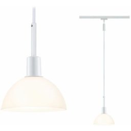 URail pendule Sarrasani max 20W E14 Blanc / Opale 230V Métal Verre blanc opale max. 20W E14 sans