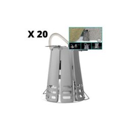 MPM - Lot de 20 spotisol Protection Spot Encastrable isolant rouleau et soufflé.